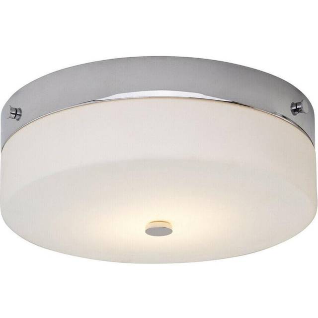 1 Bulb Flush Light Low Ceiling Polished Chrome LED GX53 9W Bulb