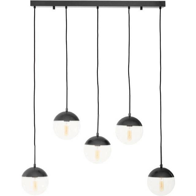 Interiors by PH Revive Clear Glass Shades Pendant Light, Black
