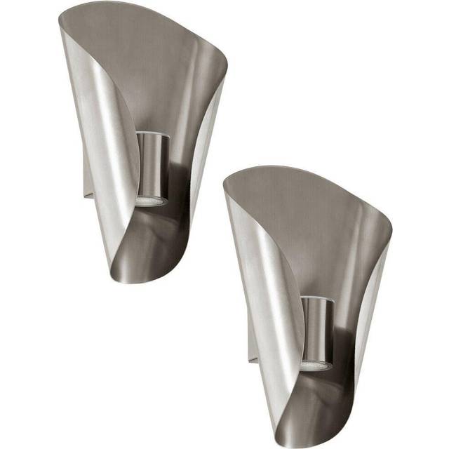 2 PACK IP44 Outdoor Wall Light Stainless Steel 2.5W Built in LED Porch Lamp
