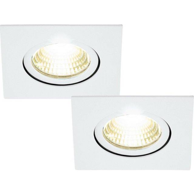 2 PACK Wall / Ceiling Flush Downlight White Recess Spotlight 6W Built in LED
