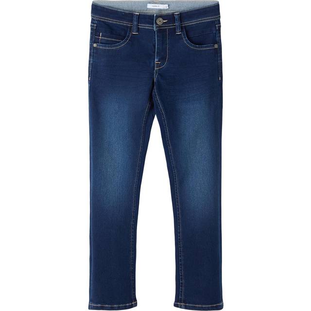 Slim Fit Jeans in Mid Rise - Denim Blue - 9Y (132CM)