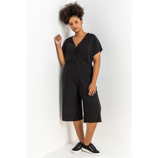 Wrap culotte jumpsuit - ladies roman curve women