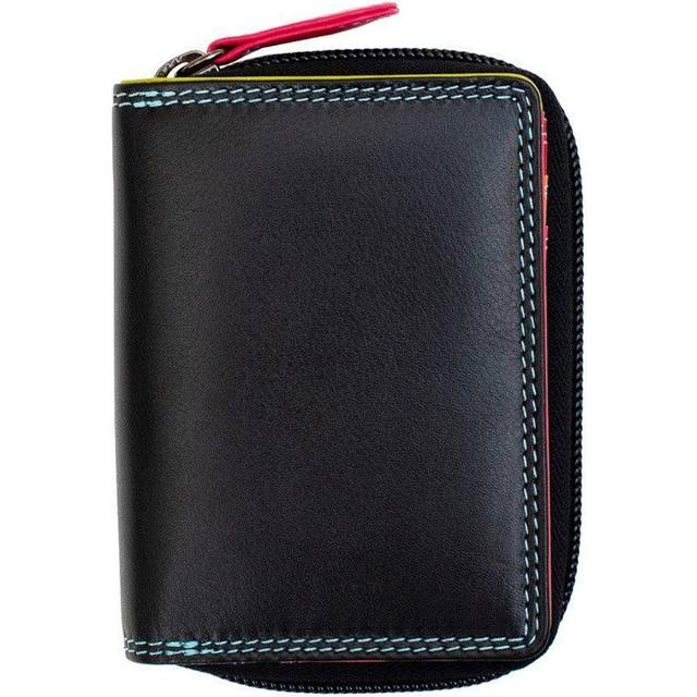 'London' Leather Small Bifold Purse - Black - One Size