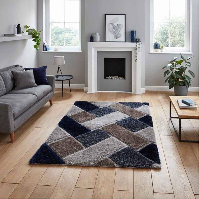 Think Rugs Olympia Tile Rug - White