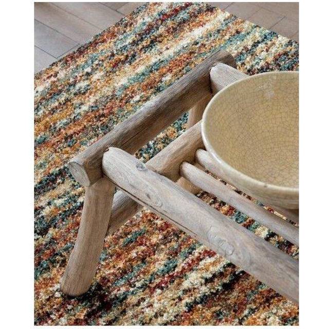 Mehari Multi Stripes 200x290cm Large Rug Carpet Thick Pile Rugs Living Room Bedroom