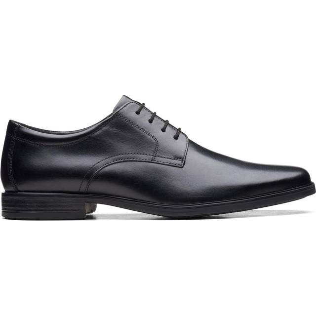 Clarks Howard Walk herr Oxford, Svart läder, 45 EU