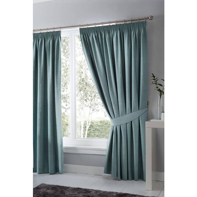 Dijon Pencil Pleat Curtains - Duck Egg - 46w X 72d (117x183cm) - Fusion