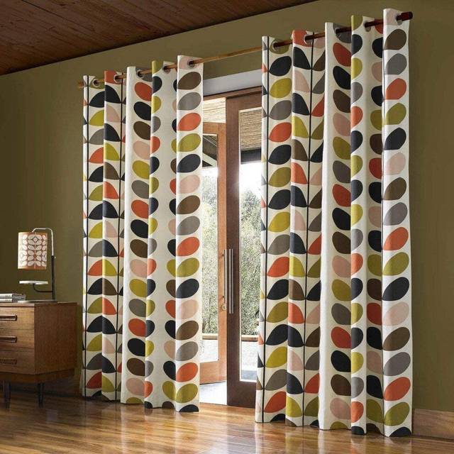 Orla Kiely Stem Ready Made Eyelet Curtains Multi