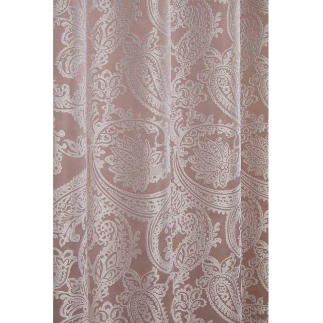 Duchess - Lined Pencil Pleat Jacquard Curtains in Blush Pink - Width 46" x Drop 54" (117 x 137cm) - Emma Barclay | TJ Hughes
