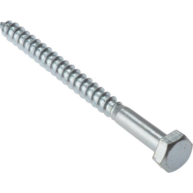 Unbranded Coach Screw M8 x 80 (10 Pack) in Silver