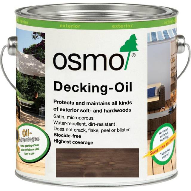 Osmo Decking Oil - 021 Bog Oak - 2.5 Litres