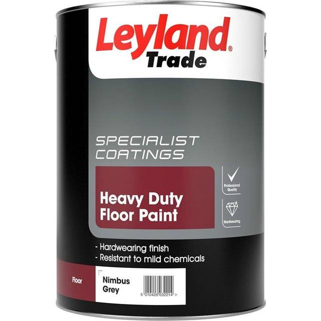Leyland Trade Specialist Coating Heavy Duty Floor Paint 5l Nimbus Grey