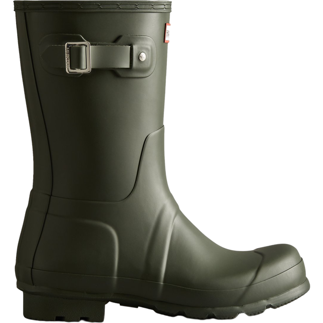 Hunter Mens Original Short Boots - Green, Green, Size 9, Men