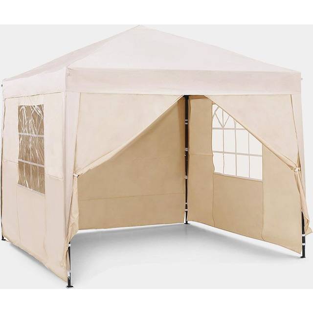 Ivory Pop-Up Gazebo Set 2.5m x 2.5m