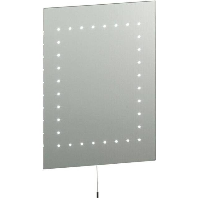 IP44 LED Bathroom Mirror 50cm x 39cm Vanity Studio Wall Light Energy Efficient