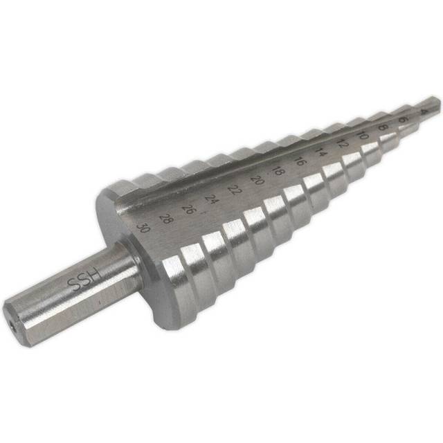 HSS 4341 Double Flute Step Drill Bit - 4mm to 30mm Holes - Precision Drilling