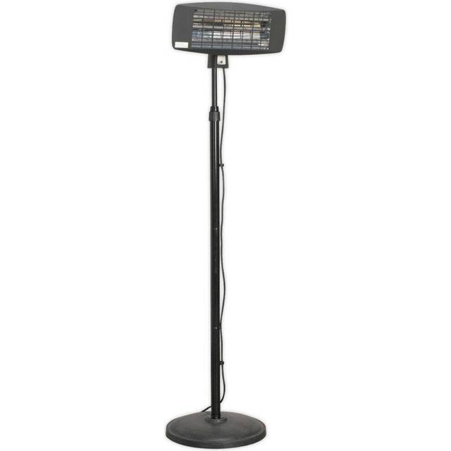 2000W Infrared Quartz Patio Heater - High Efficiency - Telescopic Floor Stand
