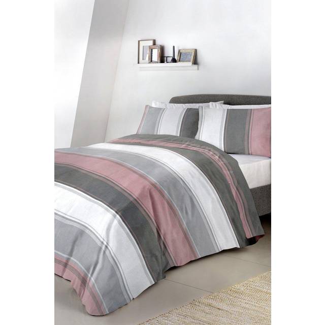 Fusion Betley Duvet Cover Bedding Set Blush - Pink