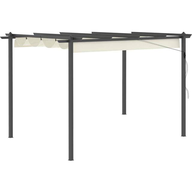 OutSunny Pergola Gazebo Cream