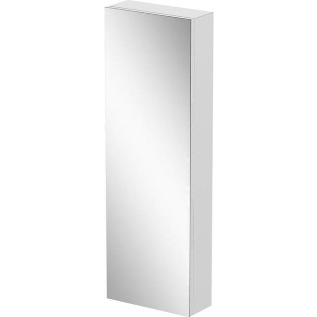 Tall single door stainless steel mirror cabinet 900x300mm modern bathroom