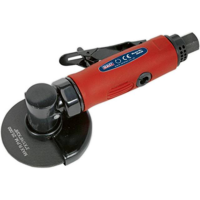 "Straight Air Cut Off Tool - 75mm Disc - 1/4"" BSP Inlet - Safety Release Trigger"