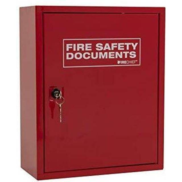 Metal Document Cabinet, Key Lock, Red