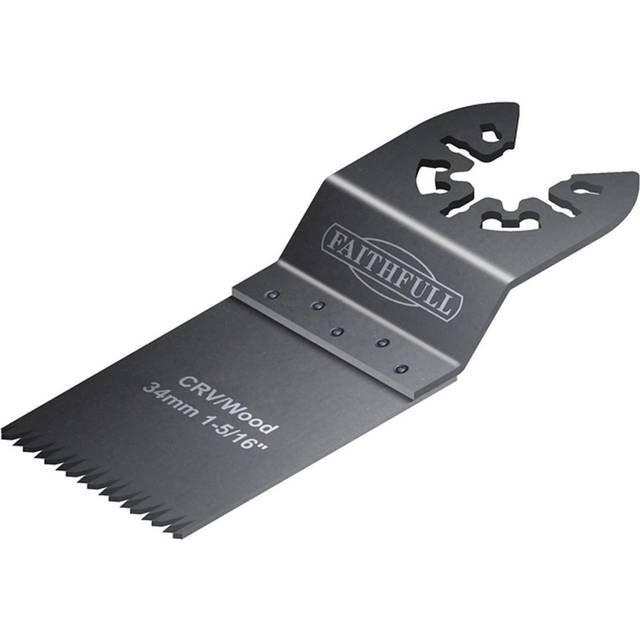 Faithfull OIS Oscillating Multi Tool Wood Flush Cut Blade 34mm Pack of 5