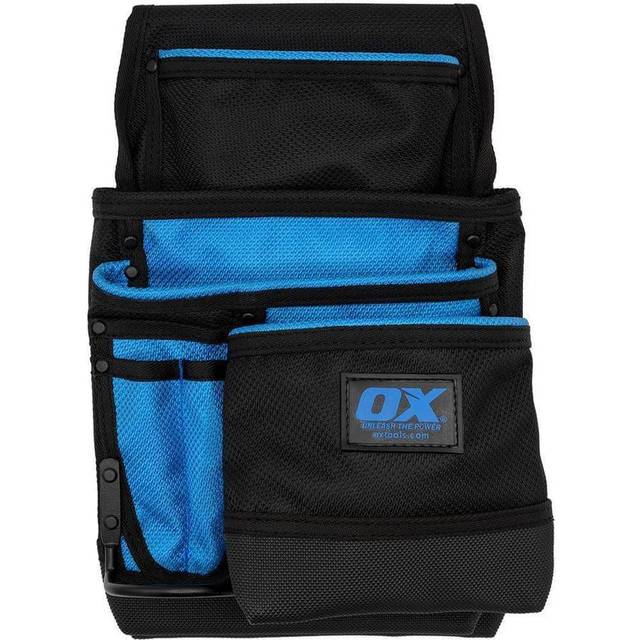 OX Tools OX-P266202 Pro Dynamic Nylon 7 Pocket Pouch With Hammer Holde