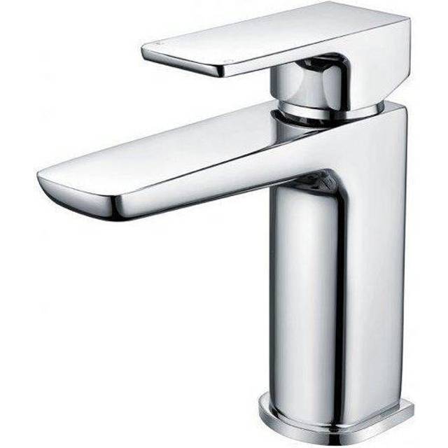 RAK Ceramics Moon Mini Mono Basin Mixer Tap with Clicker Waste | Chrome | Metal | 38mm x 129.5mm x 102mm