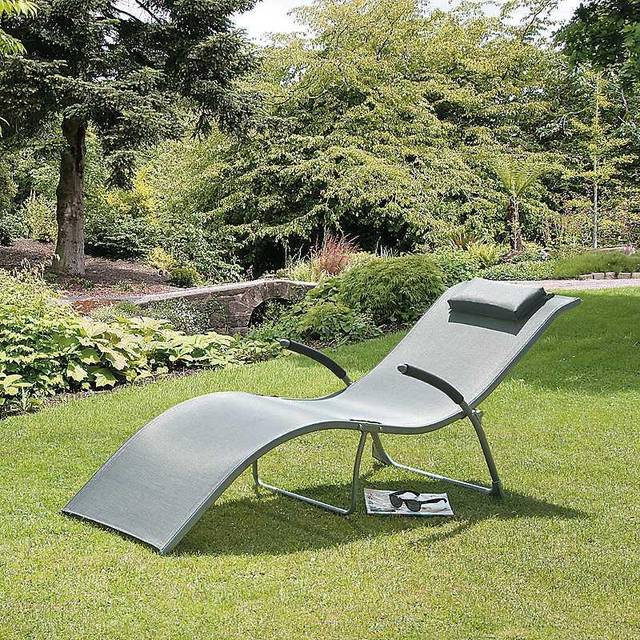 Suntime Monte Carlo Sun Lounger - Grey