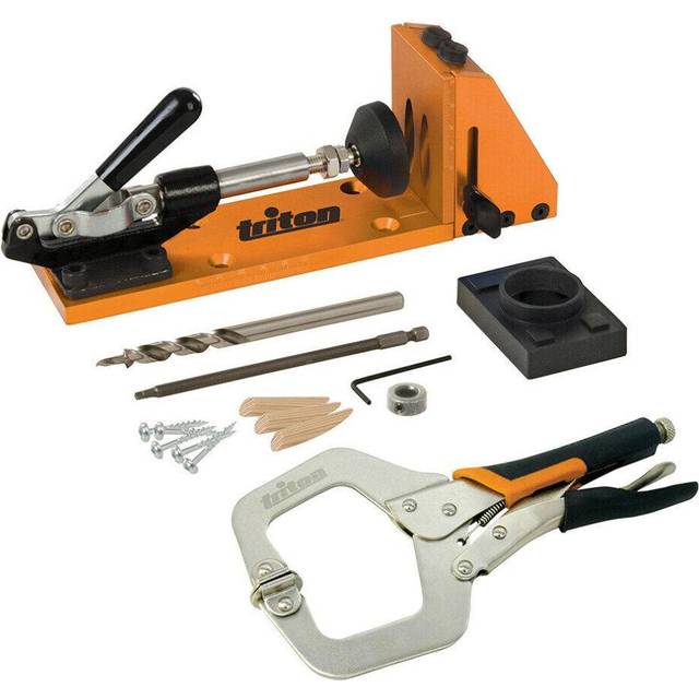 PREMIUM Pocket Hole Jig Set & Clamp Angled Drilling Kit 12mm to 38mm Boards