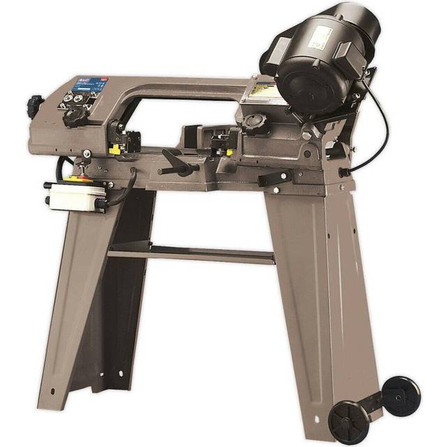 150mm 3-Speed Metal Cutting Bandsaw - Vice & Stand - Fully Guarded Blade