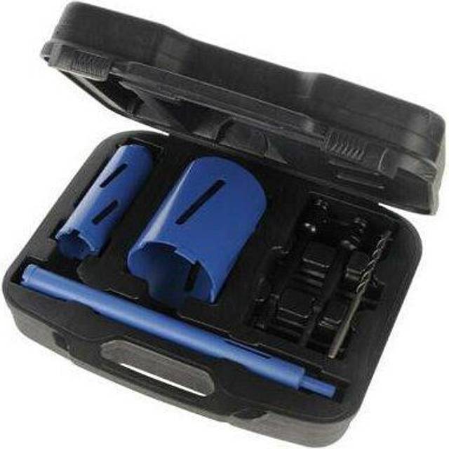3 Piece Diamond Core Drill Kit 2 Arbors Taper Guide Drift Key Bits