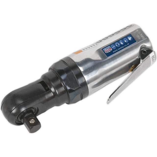 "Super Stubby Air Powered Ratchet Wrench - 3/8"" Sq Drive - Ratchet Yoke"