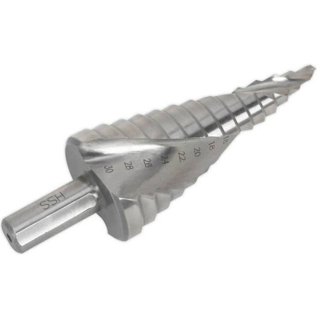HSS 4341 Spiral Flute Step Drill Bit - 4mm to 30mm Holes - Precision Drilling