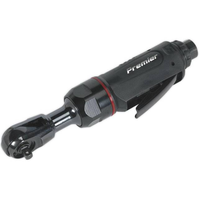"Mini Air Powered Ratchet Wrench - 1/4"" Sq Drive - Twist Reverse - Composite Grip"