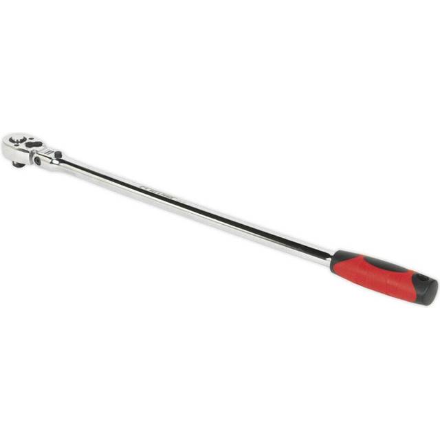 "600mm Extra-Long Flexi-Head Ratchet Wrench - 1/2"" Sq Drive - 72-Tooth Pear Head"