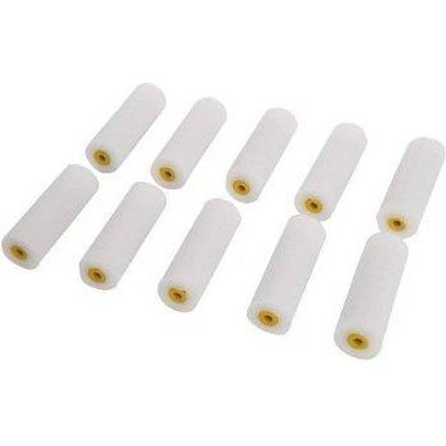 Silverline gloss 100mm mini roller sleeves 10pk 398771