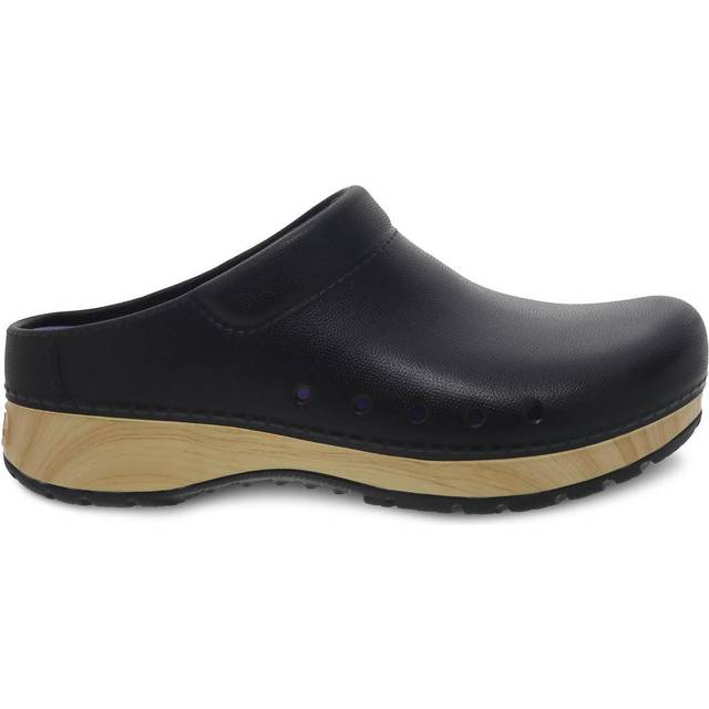 Dansko Kane Slip-On Mule Clog for Women - Lightweight Cushioned Comfort and Removable EVA Footbed with Arch Support - Easy Clean Uppers Kane Black 11.