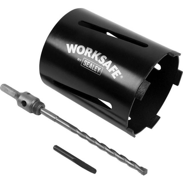 127mm x 150mm - Dry Diamond Core Drill Hole Saw - Hex Drive Adaptor - Drill Bit