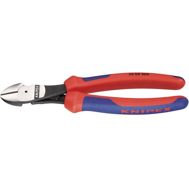 Knipex 74 02 200 High Leverage Diagonal Side Cutter with Comfort Grip Handles, 200mm