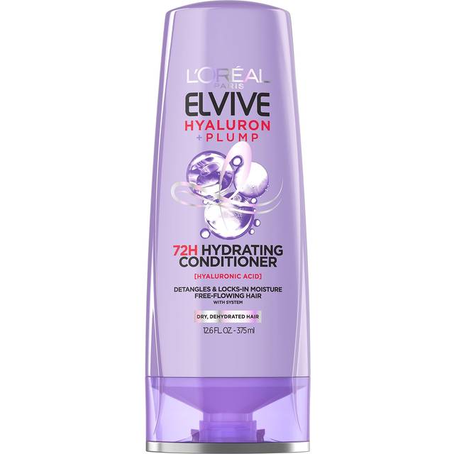 L'Oréal, Elvive, Hyaluronic + Pumping, 72H Hydrating Conditioner, Dry and Dry Hair, 375 Ml (12.6 Fl Oz)