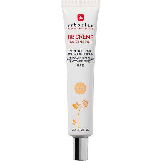 Erborian  Fluid base BB Cream Medium Coverage Hydrating Foundation SPF20 for Uneven Skin NUDE