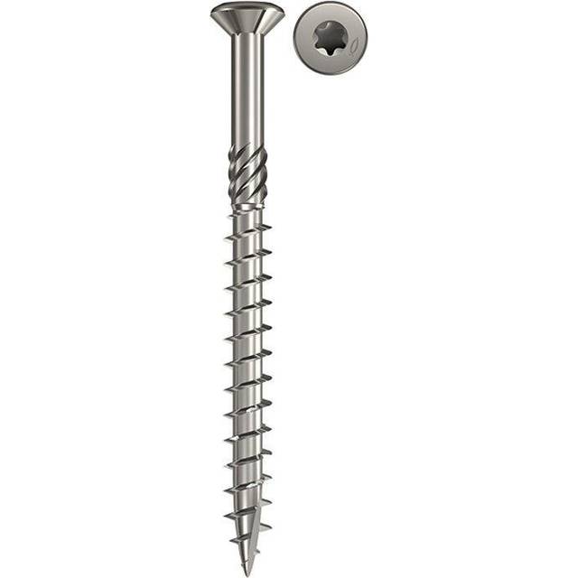 Fischer 660602 Terrasseskruer 5 mm 40 mm Sekskant Rustfrit stål 200 stk