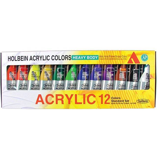 Holbein : Heavy Body : Acrylic Paint : 60ml : Standard : Set of 12