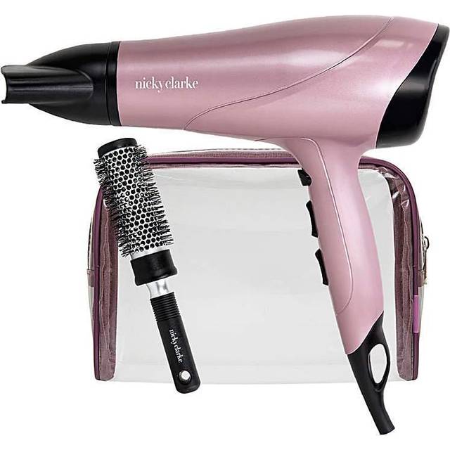 Nicky Clarke DRY STYLE TRIO - DRYER, BAG & BRUSH GIFT SET (NGP201)