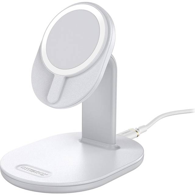 OtterBox MagSafe -trådlös laddningsdocksstation, vit