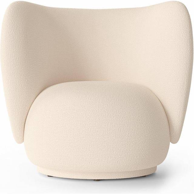 Ferm Living - Rico Lounge Chair - off-white/Stoff Wollbouclé/BxHxT 87x79x81,5cm (79.0 x 87.0 x 79.0cm)