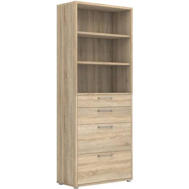Florence 4 Drawer 2 Shelf Oak Bookcase - Furniture to Go - Wood
