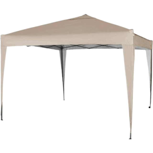 (Beige) MccÂ® 3x3m Pop-up Gazebo Waterproof Outdoor Garden Marquee Canopy NS